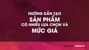 Hướng dẫn tạo sản phẩm có nhiều Lựa chọn và Giá bán (phần 3)