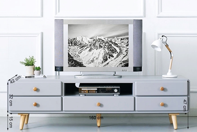 Tủ TV 5 ngăn kéo Rora